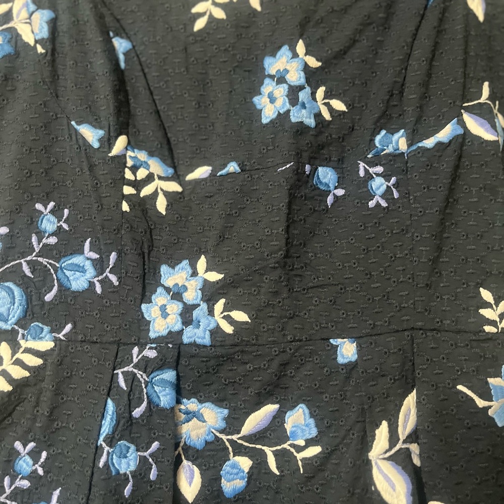 ANTONIO MELANI Blue and White Floral Dress - Picture 7 of 12